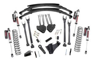 Rough Country - Rough Country Suspension Lift Kit w/Shocks 8 in. 4 Link w/Vertex Shocks Lifted Coils Upper / Lower Control Arms Brackets Extended Sway-Bar Links Pitman Arm Lifted Leaf Spring - 59050 - Image 2