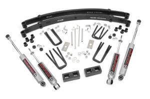 Rough Country - Rough Country Suspension Lift Kit w/N3 Shocks 3 in. Lift Incl Leaf Springs Blocks U-Bolts Hardware Front and Rear Premium N3 Shocks - 700N3 - Image 2