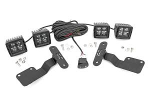 Rough Country - Rough Country LED Lower Windshield Ditch Kit 2 in. w/Amber DRL - 70872 - Image 2