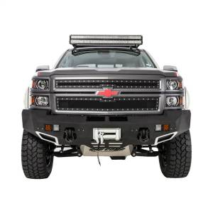 Smittybilt - Smittybilt M1 Front Truck Bumper Matte Black w/4 Lights No Drilling Required - 612822 - Image 2