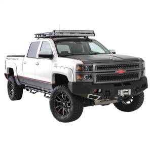 Smittybilt - Smittybilt M1 Front Truck Bumper Matte Black w/4 Lights No Drilling Required - 612822 - Image 3