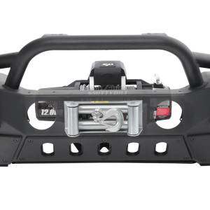 Smittybilt - Smittybilt XRC GEN 2 Front Bumper Matte Black Powder Coat Incl. Winch Plate[Up to 12000 lb Winch] Solid D-Rings - 77807 - Image 8