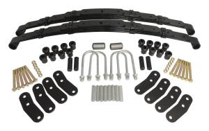 Crown Automotive Jeep Replacement - Crown Automotive Jeep Replacement Leaf Spring Kit 1-1.5 in. Lift Incl. Pivot Bushings/U-Bolts/Set Of 4 RT Off-Road Shackles  -  LSK3 - Image 1