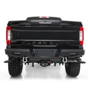 Smittybilt - Smittybilt M1A2 Rear Bumper Incl. 2-6 in. Light Bars/Adjustable Steps - 614931 - Image 1