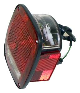 Crown Automotive Jeep Replacement Tail Light Assembly Left w/License Plate Lamp  -  56002135