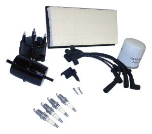 Crown Automotive Jeep Replacement Tune-Up Kit Incl. Air Filter/Oil Filter/Spark Plugs w/SAE Oil Filter Threads  -  TK18