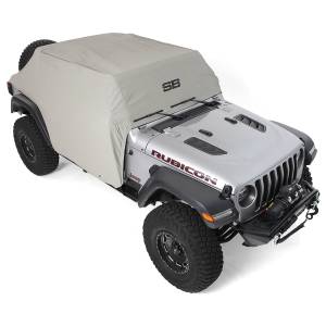 Smittybilt Cab Cover Water Resistant Gray w/Door Flaps - 1071