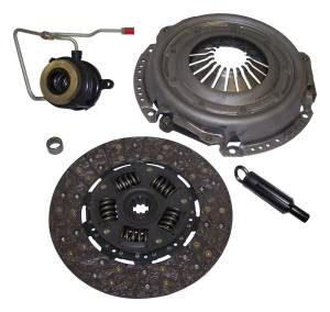 Crown Automotive Jeep Replacement Clutch Kit Incl. Clutch Disc/Pressure Plate/Clutch Release Bearing/Pilot Bearing/Clutch Fork/Alignment Tool 10.5 in. Clutch Disc 10 Splines 1.125 in. Spline Dia.  -  XY1992S