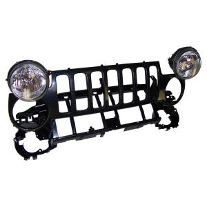 Crown Automotive Jeep Replacement - Crown Automotive Jeep Replacement Header Panel Kit Paintable Incl. Header Panel/Headlamps/Bulbs/Bezels/Adjusters/Parking Lamps/Sidemarker Lamps/Grille/Headlamp Seats/Headlamp Rings  -  55155800K - Image 2