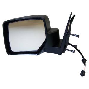 Crown Automotive Jeep Replacement - Crown Automotive Jeep Replacement Door Mirror Left Power Foldaway w/o Driver Memory Black  -  57010077AE - Image 2