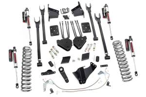 Rough Country - Rough Country Suspension Lift Kit 6 in. Radius Arm Drop Brackets Lifted Coil Springs Ultra Durable Fabricated Anti Wrap Rear Blocks w/ 4-Link Setup Includes Nitrogen-Charged N3 Shocks - 53250 - Image 2