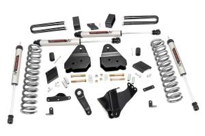 Rough Country - Rough Country Suspension Lift Kit 4.5 in. w/V2 Monotube Shocks Lifted Coil Springs Pitman Arm Brackets Bumpstop Spacers Fabricated Lift Blocks U-Bolts Hardware - 56370 - Image 2