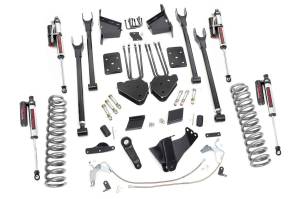 Rough Country - Rough Country Suspension Lift Kit 6 in. Radius Arm Drop Brackets Lifted Coil Springs Ultra Durable Fabricated Anti Wrap Rear Blocks w/4-Link Setup Includes Nitrogen-Charged N2.0 Shocks - 58950 - Image 2