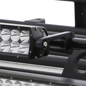 Smittybilt - Smittybilt Defender Rack LED Light Bar Mount Kit Incl. Two 4.5 ft. x 1 in. Crossbars 4 Light Tabs Slide Brackets Hardware - D8045 - Image 5