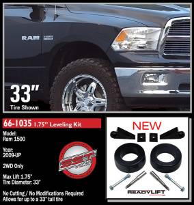 ReadyLift - ReadyLift Front Leveling Kit 1.75 in. Lift w/Coil Spacers Allows Up To 33 in. Tire - 66-1035 - Image 3