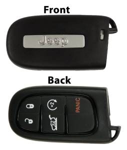 Crown Automotive Jeep Replacement - Crown Automotive Jeep Replacement Key Fob w/Push To Start w/Remote Start w/Power Liftgate Genuine Mopar Key Fob w/Jeep Logo  -  68141580AF - Image 1