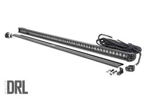 Rough Country - Rough Country LED Light Bar Length 50.31 in. Depth 3.12 in. Height 1.6 in. Black Series w/Cool White DRL Die Cast Aluminum Housing Black Panel Design IP67 Waterproof Rating Single Row - 70750BLDRL - Image 2