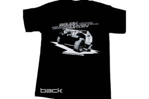 Rough Country - Rough Country Sleeve T-Shirt Short Front RC Vertical Logo Back Jeep Design Black Small - 84026 - Image 2