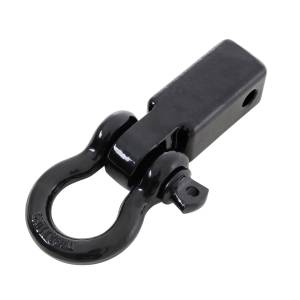 Smittybilt - Smittybilt Receiver Hitch D Ring 3/4 in. For 2 in. Receivers Black No Drilling Installation - 29312B - Image 1