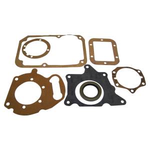 Crown Automotive Jeep Replacement Manual Trans Gasket Set Incl. Shift Cvr Gkt/Input Bearing Retainer Gkt/PTO Cvr Gkt/Tran To Adapter Plate Gkt/Adpt Plate To Trans Case Gkt/Output Seal  -  J0923302