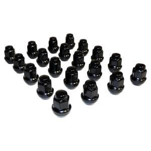 Crown Automotive Jeep Replacement Wheel Lug Nut Kit 1/2 in. - 20 Capped Black 20-Piece  -  4006956BLKK