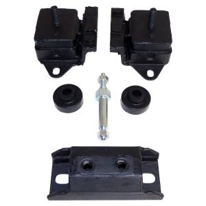 Crown Automotive Jeep Replacement Engine Mount Kit Incl. 2 Engine Mounts/1 Transmission Mount/2 Insulators/1 Stud  -  8128488K