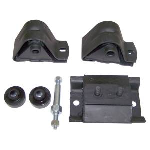 Crown Automotive Jeep Replacement Engine Mount Kit Incl. 2 Engine Mounts 1 Transmission Mount 2 Insulators 1 stud  -  52000074K