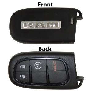 Crown Automotive Jeep Replacement Key Fob w/Push To Start w/Remote Start Genuine Mopar Key Fob w/Ram Logo  -  56046956AF