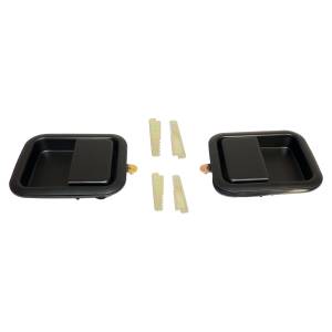 Crown Automotive Jeep Replacement Door Handle Kit Incl. Black Handles/4 Keepers w/Full Steel Doors  -  55076222K