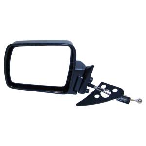 Crown Automotive Jeep Replacement Manual Remote Mirror Left Driver Side Black Foldaway  -  55034123