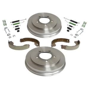 Crown Automotive Jeep Replacement - Crown Automotive Jeep Replacement Drum Brake Service Kit Rear Incl. Drums/Shoe Set/Hardware  -  5105617K - Image 2