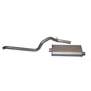 Crown Automotive Jeep Replacement Exhaust Kit Incl. Muffler And Tailpipe Oval  -  52018335