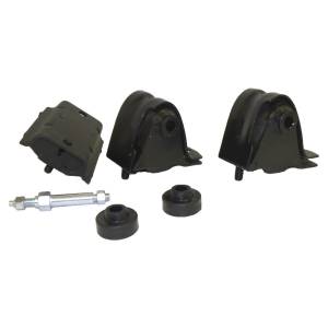 Crown Automotive Jeep Replacement Engine Mount Kit Incl. 2 Engine Mounts/1 Transmission Mount/2 Insulators/1 Stud  -  52019201K