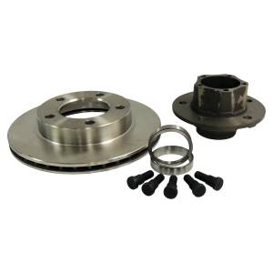 Crown Automotive Jeep Replacement Hub And Rotor Assembly Front w/5 Bolt Flange Mount 7/8 in. Thick Rotor  -  J5363421