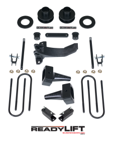 ReadyLift SST® Lift Kit 2.5 in. Front/1-3 in. Rear Lift For 2 Pc. Drive Shaft 5 in. Rear Flat Blocks - 69-2511TP