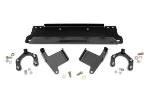 Rough Country Winch Mounting Plate For Factory Bumper Incl. Mounting Brackets Hardware - 1162