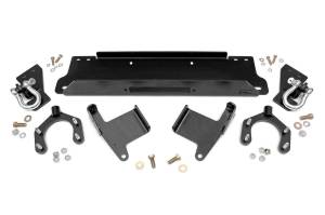 Rough Country Winch Mounting Plate For Factory Bumper Incl. Mounting Brackets D-Rings Hardware - 1173