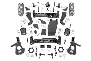 Rough Country Suspension Lift Kit 6 in. Lift Incl. Knuckles Crossmember Strut/CV Spacer Diff. Drop Brkt. Swaybar Links Brake Line Reloc. Coil Springs Trackbar Brkt. Shock Ext. - 16330