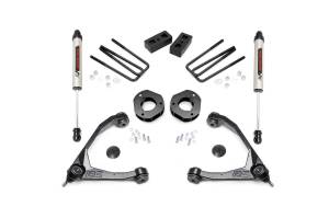 Rough Country Suspension Lift Kit w/Shocks 3.5 in. Lift w/V2 Shocks Stock Cast Steel - 19870