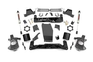 Rough Country Suspension Lift Kit w/Shocks 6 in. Lift V2 Monotube Shocks Stock Aluminum And Stamped Steel - 22770