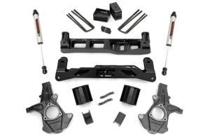 Rough Country Suspension Lift Kit w/Shocks 5 in. Lift V2 Monotube Shocks Stock Cast Steel - 24770