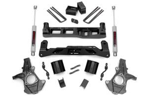 Rough Country Suspension Lift Kit w/Shocks 5 in. Lift Premium N3 Shocks Stock Cast Steel Or Stamped Steel - 24831