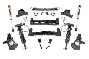 Rough Country - Rough Country Suspension Lift Kit 7.5 in. Anti Axle Wrap Rear Blocks Fabricated Blocks Vertex And V2 Shocks - 26357 - Image 2