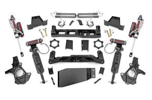 Rough Country Suspension Lift Kit w/Shocks 7.5 in. Lift Incl. Knuckles Vertex Reservoir Coil-Overs Crossmember Brakeline Brkt. CV Spacer Diff/Swaybar Drop Brkt. Blocks Skid Plate - 26450