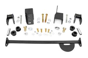 Rough Country Shackle Reversal Kit 0.5 in. Lift Front Incl. Shackle Hangers Spring Hanger Brackets Spring Hanger Cross-Brace Hardware - 5059