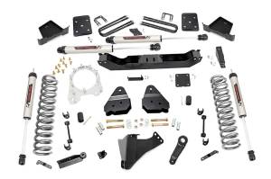 Rough Country Suspension Lift Kit 4.5 in. w/N3 Shocks Lifted Coil Springs Clocking Ring Kit Sway-Bar Links Brackets Bumpstop Spacers w/Hardware 210.2 Weight - 55070