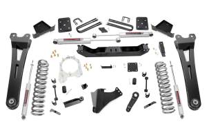 Rough Country Suspension Lift Kit w/Shock 6 in. Radius Arms 4 in. Diameter Axle N3 Shocks Factory Rear Overload Springs Includes Installation Instructions - 55430