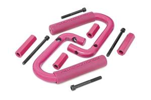 Rough Country Grab Handle Front Solid Steel Pink Set - 6501PINK