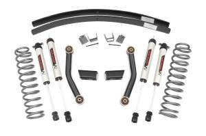 Rough Country Series II Suspension Lift Kit 3 in. Lift Incl. V2 Monotube Shocks Add-A-Leaf And Control Arms - 670X70