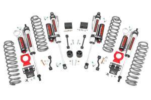 Rough Country Suspension Lift Kit 2.5 in. Non-Rubicon Front/Rear Coil Springs w/Linear Coil Rate Nitrogen Charged Vertex Shocks 18 mm. Spring Loaded Piston Rod 54 mm. Shock Body - 67750